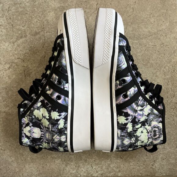 Adidas Nizza Platform Mid ID7260 Lilac Floral Women's Size 7.5 90’s Y2K - Picture 5 of 13